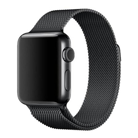 Apple Watch 42/44/46/49mm Milanese Watch Strap - Black