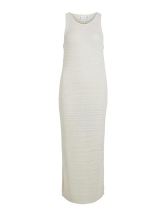 Vila Vimargot S/L Long Knit Dress Grå