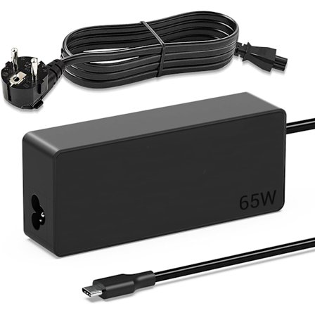 Oplader til Lenovo ThinkPad T14 T15 T480 T480s T490 T580 T590 X13 65W USB C Strømadapter