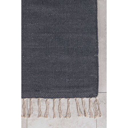 Panipat tæppe, 240x170 - Mørkegrå - 170.0x0.5 - Tæpper