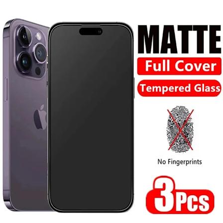 3Pcs Matt Härdat Glas För Iphone 14 12 13 Pro Max 7 8 Plus Frysta Skärmskydd För Ipho Namn 15 13 12 Mini Xr Xs Max For iPhone 11 Pro 3Pcs Matte Glass