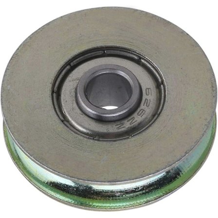 Trinse med kulelager 6200 - 6,4x32x8mm - U-formet - Aluminium og stål - Sølv