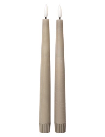 C'est Bon | Rustic Finish Led Taper Candle 2-Pack | H22CM