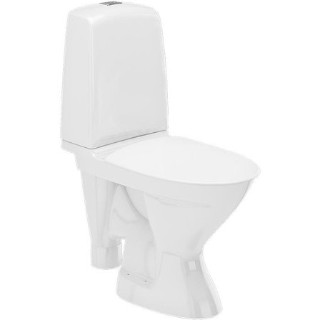 Ifö Spira Rimfree 627008811006 Toilet med blødt sæde, håndvask. Venstre, Badeværelse