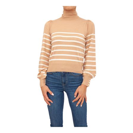 Liu Jo, Round-neck Knitwear Beige, Dames, Maat:S