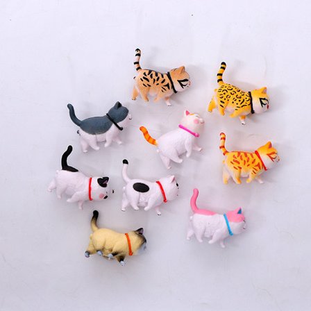 9 stk. kattekøleskabsmagneter kontormagnet (anden generation), stærk