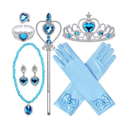 9 stk Princess Dress Up Accessories Smykkesett for jenter