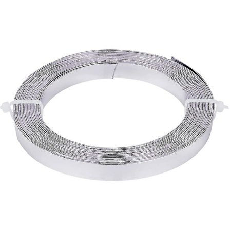 5m (16,5ft) 10mm Bred Flad Beading Tråd 18 Gauge Aluminium Tråd Til Bezel