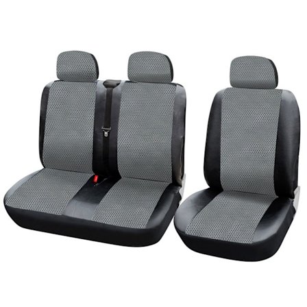 Rootz 1+2 sätesöverdrag för biltransportörer - Polyester - Dubbel sits dragkedja - Lättskött - Universella mått - Extra tjock rygglaminering