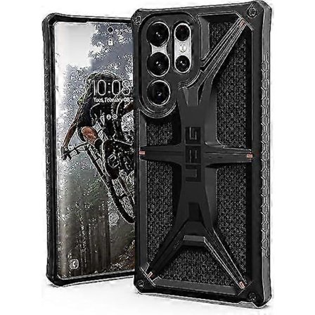 Kestävä ja kevyt Kevlar-kotelo Galaxy S22 Ultra -puhelimelle 6,8 tuuman näytöllä - Premium Monarch -suojakuori