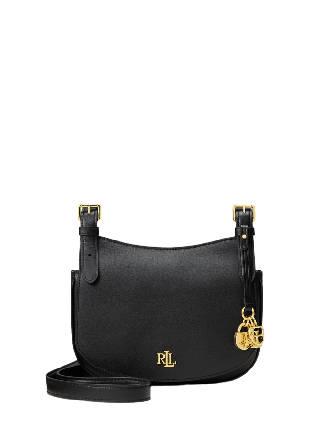 Lauren Ralph Leather Medium Marcy Crossbody Bag Handväskor Dam Svart ONESIZE
