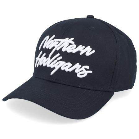 Northern Hooligans - The Script Cap Black Adjustable Adjustable Black Cap - @ Hatstore