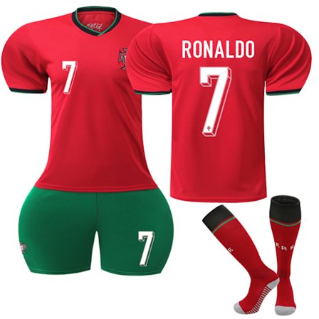 EURO 2024 Portugal Kotipelipaita Sukkien Kanssa Nro 7 Ronaldo