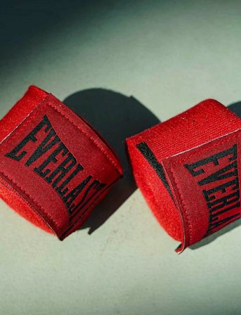 EVERLAST Elite Handwraps, 457 Cm - Red - ONE SIZE