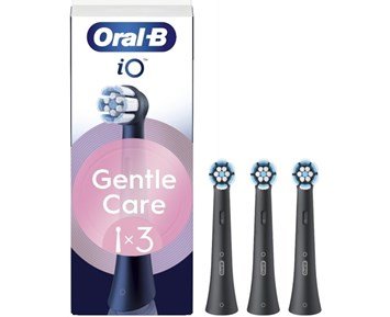 Oral-B iO Gentle Care Black 3ct - iO Gentle Care tandborsthuvud, 3-pack