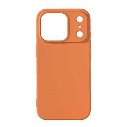 iPhone 17 Pro Cover - Orange Flydende Silikone, Blød Fleksibel Stødsikker Beskyttelse