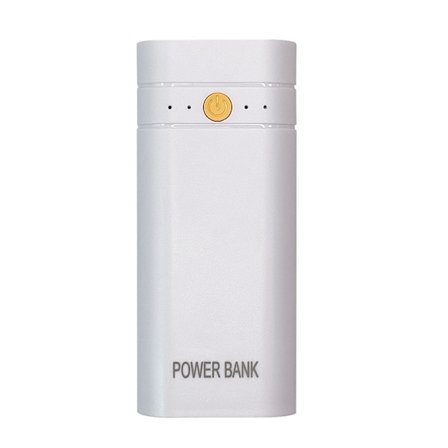 Bærbar Power Bank Kit DIY 2x18650 DIY Hurtigopladning - Power Bank Skal Etui Boks 10x4x2cm/4x1.6x1-tommer 2.1A5V Kompakt-