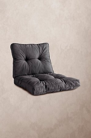 Jotex - Kissen-set Sessel Grau - BOLONIA - Kaufe Polster und Stuhlkissen bei Jotex