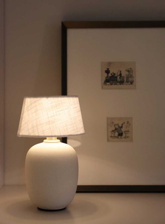 Torso oppladbar bordlampe - sand