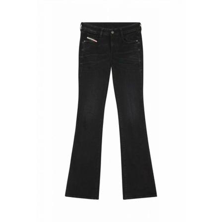Diesel, Flared Jeans Zwart, Dames, Maat:W25 L32