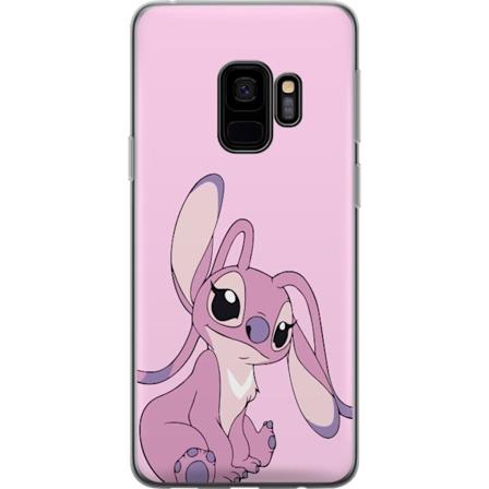 Samsung Galaxy S9 Gennemsigtig cover Stitch lyserød