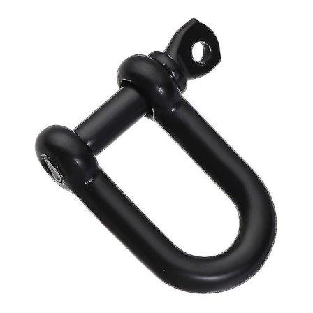 Rostfritt Stål D-båge Häftklammer Shackle Nyckelring Haken Solid Karabiner Skruv Länk