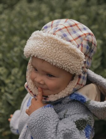 Garbo&Friends Fleece Aviator Hat - Cream - 50/52