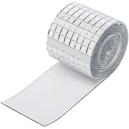 Självhäftande Glasmosaikplattor i Silver