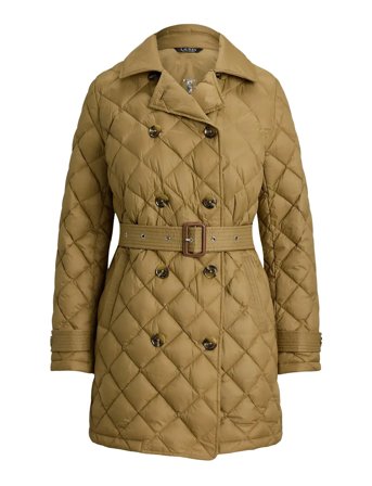 Lauren Ralph Lauren | Diamond-Quilted Down Trench Coat | M