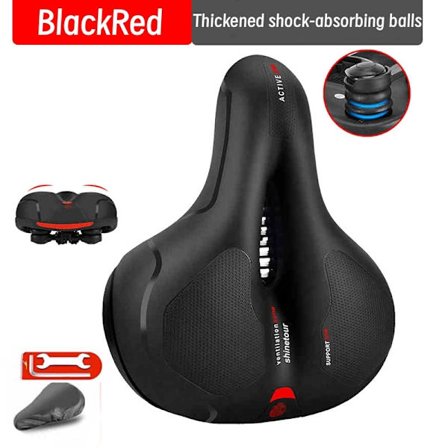 Ekstra tyk blød cykelsadel anti-smerte cykelsæde med fjedre