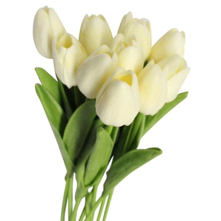 10 stk./sett Kunstige tulipanblomster Hjem Bryllupsfest Dekor Gave Fotorekvisitt