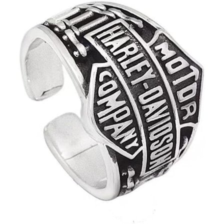 Silver ring manlig smycken lokomotiv vind justerbar enkelhet födelsedag minnas gåva