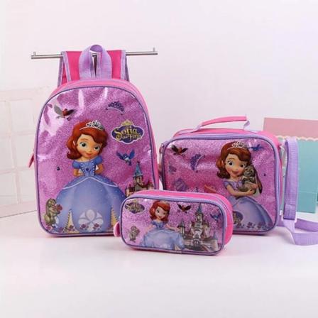 Spider-Man barns skolväska Disney Frozen Elsa Princess Ryggsäck 3 delar/ set Dagis Tecknad skolväska Barns pojke skolväska