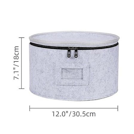 Filtholder i filt til kopper og tallerkener - Bærbar opbevaringsholder til service