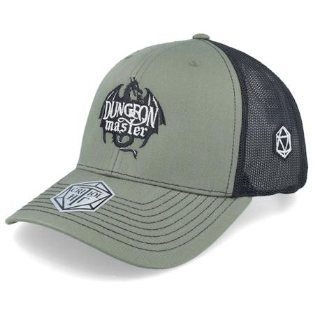 Critiql Hit - Zelená trucker Kšiltovka - Dungeon Master Dragon Silhouette 112 Loden/Black Trucker @ Hatstore