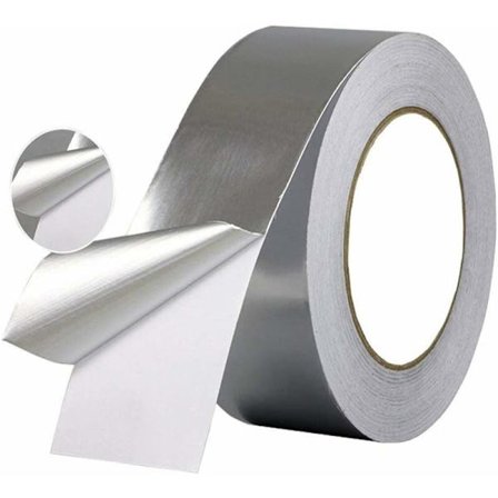 Varmebestandig termisk ledende tape, vandtæt aluminiums tape til forsegling eller isolering (5cm×20m×0.06mm)