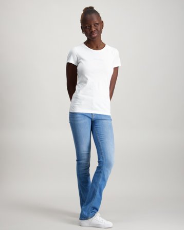 Calvin Klein MR FLARE ESS WASHED BLUE Blau Jeans Mädchen - Kids Brand Store