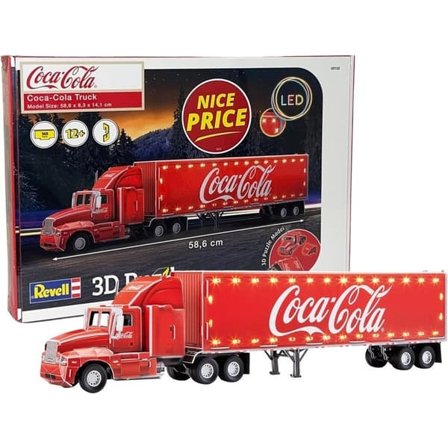 3D-pussel Coca-Cola Lastbil med LED