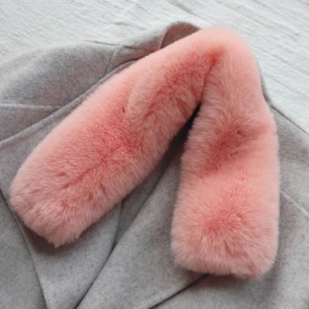 Halsvarmer frakkekrave PINK