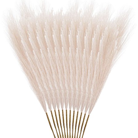 12 stk. Kunstig Pampasgress Kunstig Pampasgress Falske Pompass Grener Vasefyller KLB