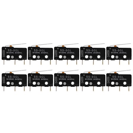 10 st Gränslägesbrytare 3D-skrivartillbehör för ENDSTOP RAMPS 1.4 SS‐5GL Minibrytare