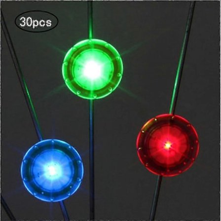 LED-pyörän pinnavalot, 6 kpl vedenpitäviä pyörän vanteen valoja