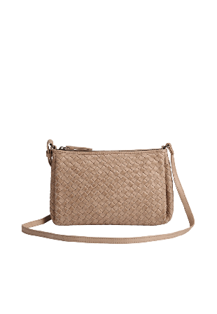 Markberg Marci Crossbody Bag Weave Väskor & plånböcker Dam Brun ONESIZE