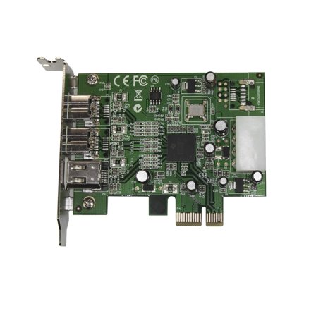 StarTech 3 Port 2b 1a Low Profile 1394 PCI Express FireWire Card Adapter - FireWire-adapter - PCIe - 2 porter