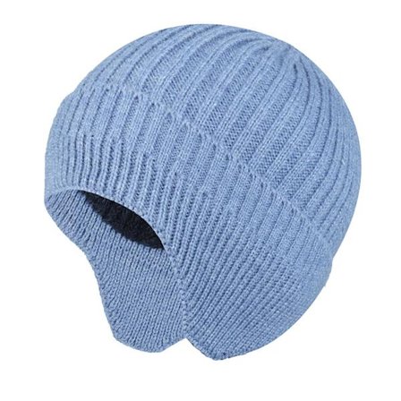 Blå Ski Strikhue Cykelhue Polstret Hue