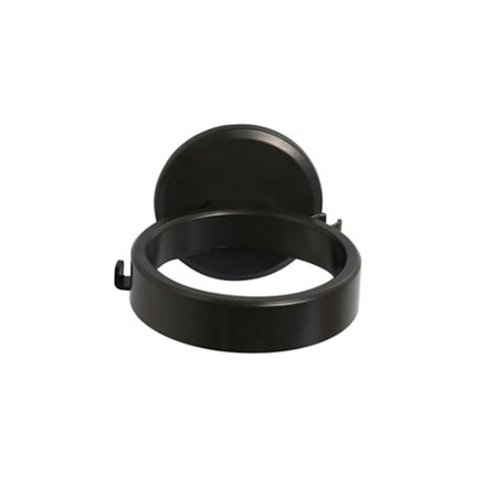 Veggmontert hårfønerholder, stansefri hylle for hjemme- og salongbruk, svart