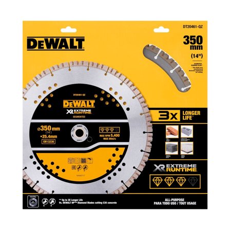 Dewalt DT20461-QZ Diamantkappeskive allmenn 355x25,4 mm, Maskintilbehør & forbruk