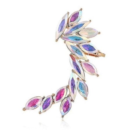 Diamant Öronklämma Färgglada Örhängen Öronsmycken