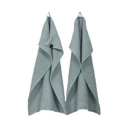 Himla Hetty Kökshandduk Poetry 2-pack Badrumstextilier Blå 50X70