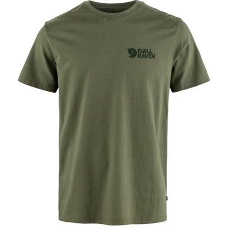Fjällräven Men's Heavy Classic T-Shirt Top in Laurel Green | Size: Medium, Organic Cotton